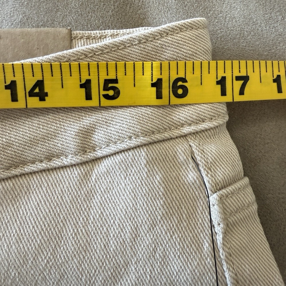 FRYE Anthropologie Womens 12 35x30 Pants Riley Wide Leg Khaki Mid Rise New Tags - Picture 9 of 12